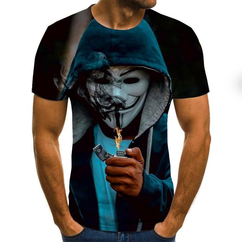 Hot Sale Clown T Shirt Menwomen Joker Face 3D Printed Terror Fashion T-shirts size XXS-6XL111